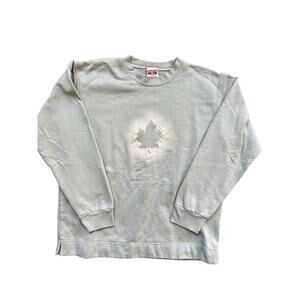 Cityscape Sweatshirt Canada Maple Leaf Rhinestone 90s Vintage Womens Large Green